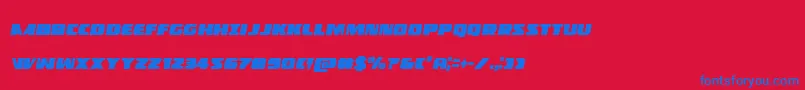 Policecruisercondital Font – Blue Fonts on Red Background