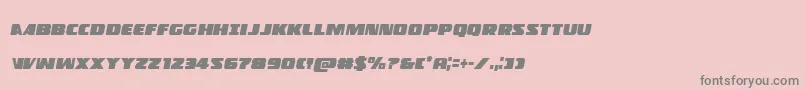 Policecruiserconditalフォントについての詳細 フォントPolicecruisercondital – ピンクの背景に灰色の文字