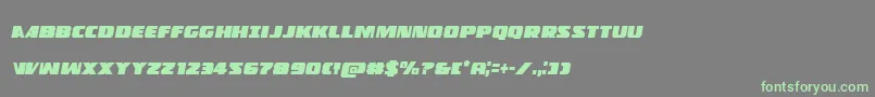 Policecruisercondital Font – Green Fonts on Gray Background