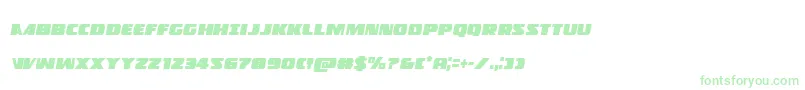 フォントPolicecruisercondital – 緑のフォント
