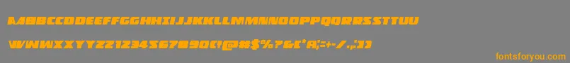Policecruisercondital Font – Orange Fonts on Gray Background