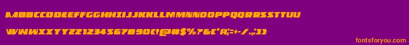 Policecruisercondital Font – Orange Fonts on Purple Background