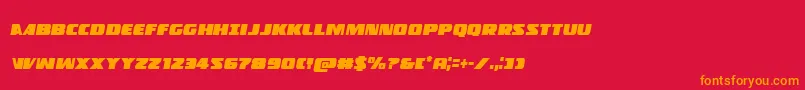 Policecruisercondital Font – Orange Fonts on Red Background