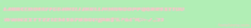 Policecruisercondital Font – Pink Fonts on Green Background
