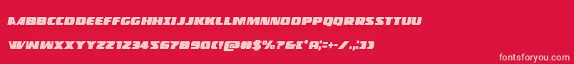 Policecruisercondital Font – Pink Fonts on Red Background