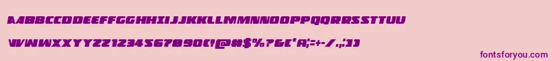 Policecruisercondital Font – Purple Fonts on Pink Background