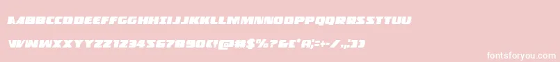 Policecruisercondital Font – White Fonts on Pink Background