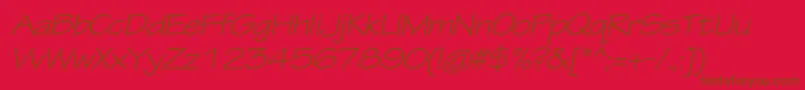 fuente TektonproExtobl – Fuentes Marrones Sobre Fondo Rojo