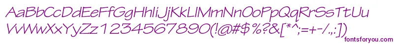 TektonproExtobl Font – Purple Fonts on White Background