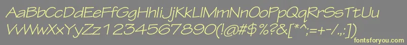 More about TektonproExtobl Font TektonproExtobl Font – Yellow Fonts on Gray Background
