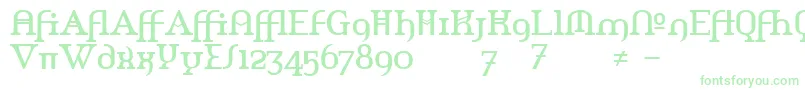 Amerikaa Font – Green Fonts on White Background