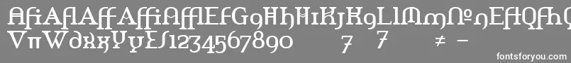 Amerikaa Font – White Fonts on Gray Background