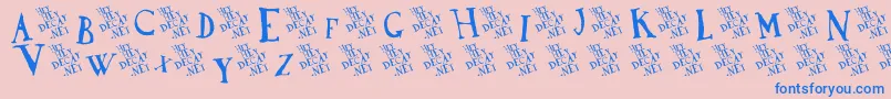 DadaAntiquerist Font – Blue Fonts on Pink Background