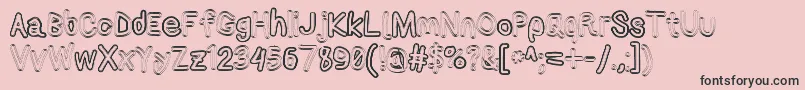 Applestormxbdfax Font – Black Fonts on Pink Background