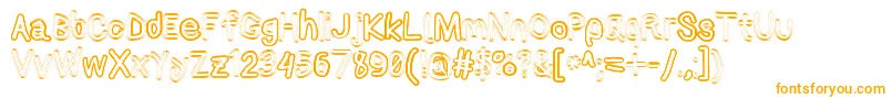 Applestormxbdfax-Schriftart – Orangefarbene Schriften