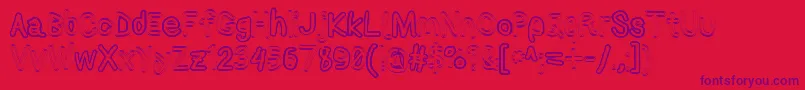Applestormxbdfax-Schriftart – Violette Schriften auf rotem Hintergrund