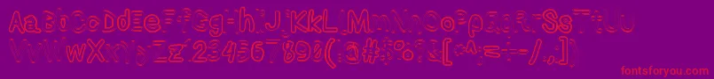 Applestormxbdfax Font – Red Fonts on Purple Background