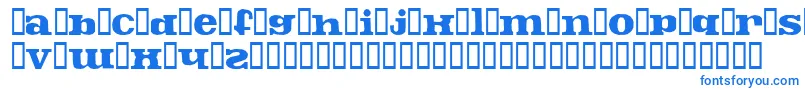 Шрифт Fontoscrude – синие шрифты
