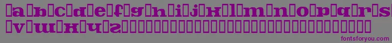 Шрифт Fontoscrude – фиолетовые шрифты на сером фоне
