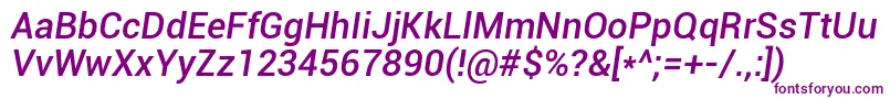 RobotoMediumItalic Font – Purple Fonts