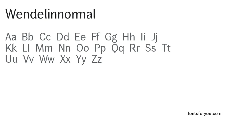 Шрифт Wendelinnormal – алфавит, цифры, специальные символы