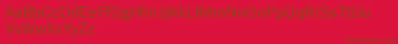 フォントWendelinnormal – 赤い背景に茶色の文字