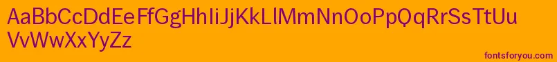 Wendelinnormal Font – Purple Fonts on Orange Background