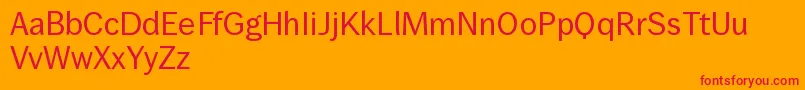 Wendelinnormal Font – Red Fonts on Orange Background
