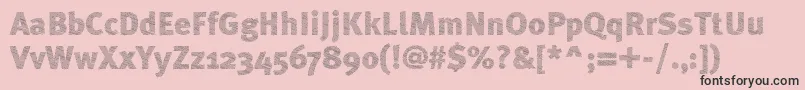 ABebederaHeavy Font – Black Fonts on Pink Background