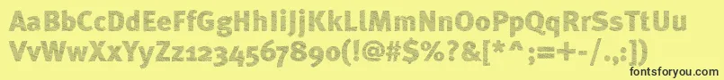 ABebederaHeavy Font – Black Fonts on Yellow Background