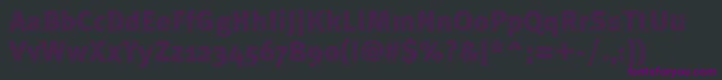 ABebederaHeavy Font – Purple Fonts on Black Background