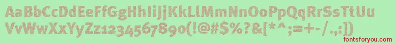 ABebederaHeavy Font – Red Fonts on Green Background
