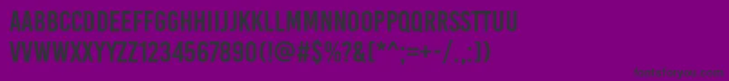 BebaskaiRegular Font – Black Fonts on Purple Background