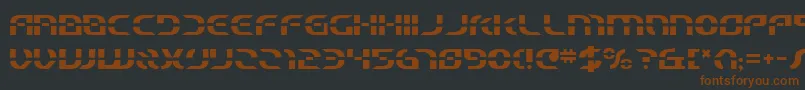 Шрифт Starfbv2 – коричневые шрифты на чёрном фоне