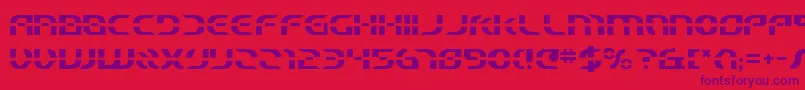 Starfbv2 Font – Purple Fonts on Red Background