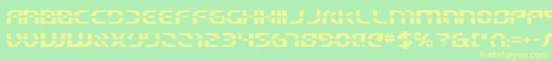 Starfbv2 Font – Yellow Fonts on Green Background