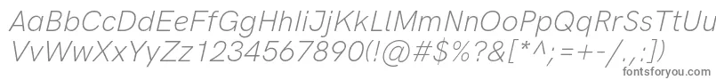 fuente HkgroteskLightlegacyitalic – Fuentes Grises Sobre Fondo Blanco