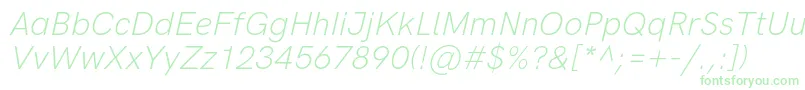 HkgroteskLightlegacyitalic Font – Green Fonts