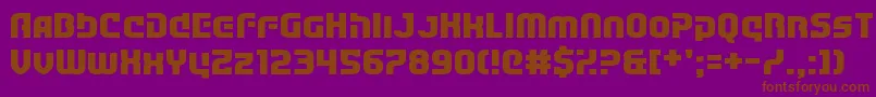 53DollarsAnd92Cents Font – Brown Fonts on Purple Background