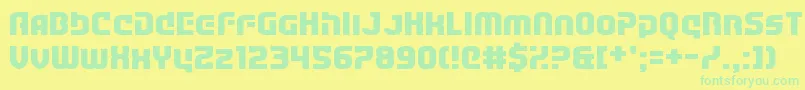53DollarsAnd92Cents Font – Green Fonts on Yellow Background
