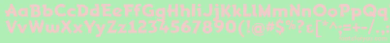 Adventuring Font – Pink Fonts on Green Background