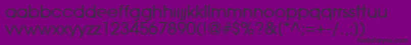 Шрифт SeraphicOrganism – чёрные шрифты на фиолетовом фоне