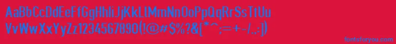 Giveahootext Font – Blue Fonts on Red Background