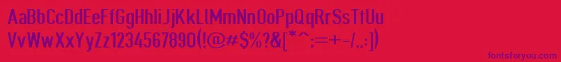 Giveahootext Font – Purple Fonts on Red Background
