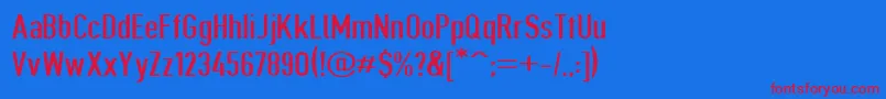 Giveahootext Font – Red Fonts on Blue Background