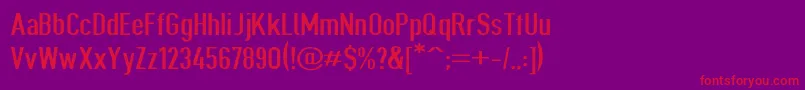 Giveahootext Font – Red Fonts on Purple Background