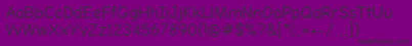 ComicNeueAngularRegular Font – Black Fonts on Purple Background