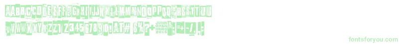 SomethingInTheWay-fontti – vihreät fontit