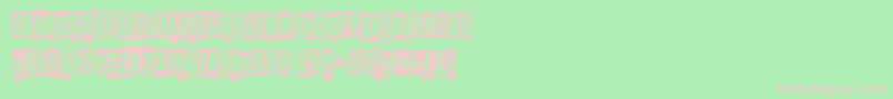 SomethingInTheWay Font – Pink Fonts on Green Background