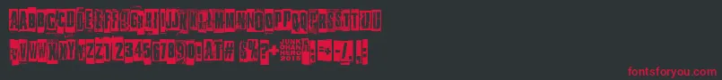 SomethingInTheWay Font – Red Fonts on Black Background